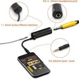 deoxys Audio Guitar Interface I-Rig Converter – Audio Adapter for iPhone, iPad Audio Interface image 4