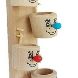 Wooden Marble Cup Slider Slippery Clown Ball Table Set Marble Slider Game / Slippery Game / Marble Puzzle / Clown game-picture-26