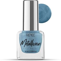 Metallicious Nail Paint | Quick Drying, Chip Resisting Formula with High Shine Mermaid Aqua-image-59