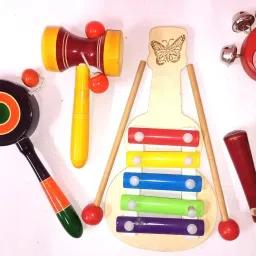 Wooden Sound Making Toys For Kids Pack Of 5 Rattle-image-17