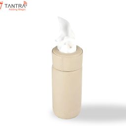 Car Tissue Paper Holder, Cylinder Tissue Box, PU Leather Round Tissues Vehicle Tissue Dispenser-image-83
