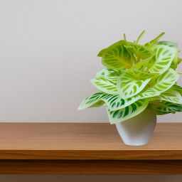 Money plant for home/office Decor with apple shape pot Bonsai Artificial Plant with Pot-image-3