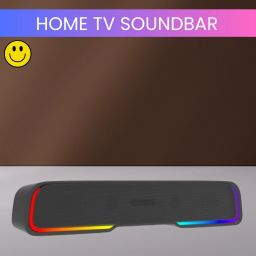 SACRO Audio Bar (PORTABLE HOME THEATER SOUNDBAR)Crystal Clear Sound With RGB LightZ299 25 W Bluetooth Soundbar-image-84