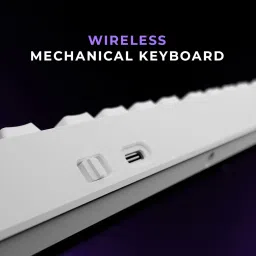 Kreo Swarm Wireless Mechanical Gaming Keyboard, 5-Pin Hot Swap PCB and RGB Backlight Wireless Tenkeyless Gaming Keyboard Compatible with Desktop, Laptop, Mac , with gaming mode ,stand support,Wireless Mechanical Gaming Keyboard image 4