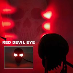 autopowerz Skull LED Fog Light Yellow/White Stable & Flashing with Red Devil Eye Effect Fog Lamp Car, Motorbike LED (12 V, 30 W) image 4
