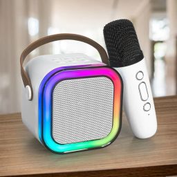 IVORY Portable Karaoke LED with Mic and Bluetooth Party Speaker Speaker Mount-picture-16