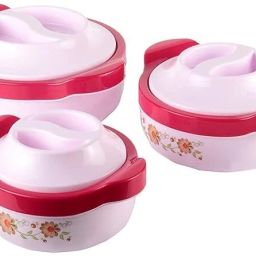 Floral Design Casserole Set of 3 Premium Casserole Pack of 3 Thermoware Casserole-40