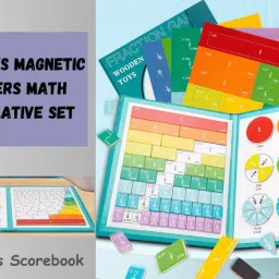 my baby love a perfect care Educational Puzzle Magnetic Fractions Learning Book for Elementary School Math image 4