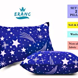 Cotton Solid Sleeping Pillow Pack of 2-image-0