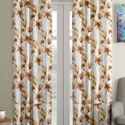 213 cm (7 ft) Polyester Semi Transparent Door Curtain (Pack Of 2)-image-45