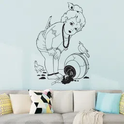 Krishna Kanhaiya Wall Stencil (Size :- 16" X 24") Krishna Kanhaiya Wall Stencil (Pack of 1, Religion) Reusable Wall Painting Stencil for Home Decoration Wall Stencil Wall Stencil Stencil-image-94