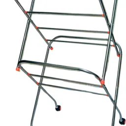 Steel Floor Cloth Dryer Stand Mini Fullband 4ft wheel heavy duty foldable rustproof pre assembled easy to use-picture-6