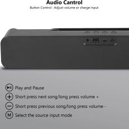 MDB Dynamic Thunder Sound, 2400mAh battery, 10W output, and Stereo Sound 10 W Bluetooth Speaker image 3