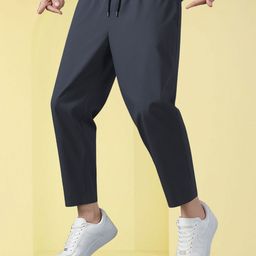mastersahab Men Regular Fit Grey Lycra Blend Trousers-picture-8