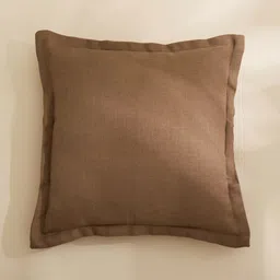 Home Centre Brown Textured Muse Filled Square Cushion-50