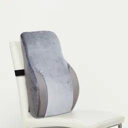 Home Centre Unisex Grey Memory Foam Lumbar Support Pillow-40