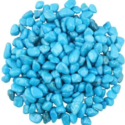 Decorative Polished Assymetrical Tumbled Marble Stone Pebbles For Vase Filler Plant Pots Aquarium Fish Tanks Home Garden & Outdoor Decoration (Sky Blue, 500 grams) Polished, Regular Angular, Asymmetrical Marble Pebbles-image-26