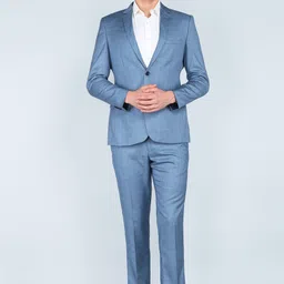 park avenue Men 2BTN NOTCH F.F.TROUSER SLIM FIT Checkered Suit-picture-23