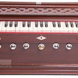 7 Stoper, Two Fold Bellow, 39 Key, Fine Tuned, Harmonium With Cover 3.25 Octave Hand Pumped Harmonium-26