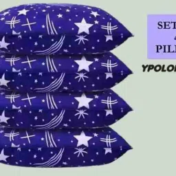 LUXURY Polyester Fibre Abstract Sleeping Pillow Pack of 4-18