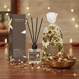soul & scents Vanilla Diffuser Set-picture-39
