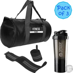 Fitness bag with IMP Shaker and Band Combo for Gym Workout Fitness Accessory Kit Kit-image-48