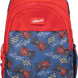 Medium 24 L Backpack Fable Blue Red Moto Manic-16