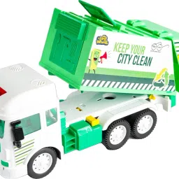 my first wheels Friction Powered Realistic Garbage Truck Toy image 5