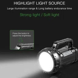 dp gold Rechargeable Hanlde Search Light With HIgh Brightnes 7 hrs Torch Emergency Light image 2