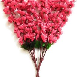 Pink Peach Blossom Artificial Flower-25
