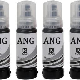 Ang Refill ink for L3156, L5190, L4150, L1455, L4160, L6170, L6190, L6160 Printers Black Ink Bottle-image-39