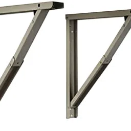 Compal Folding Shelf Table Brackets 12 inches,Max Load 286 lbs (150 kg) Folding Shelf Table Hinge Wall Mounted, Heavy Duty Powder Coated Steel Collapsible Shelf Bracket, (12 inches) 12 inches Shelf Bracket-image-12