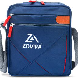 Blue Men & Women Sling Bag Crossbody Lightweight Shoulder Bag with Multiple Zipper Pocket for Travel,Office-image-99