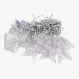 16 Star V Shaped Gateway Curtain String Lights with 8 Flashing Modes For Christmas/ Home Decoration image 5