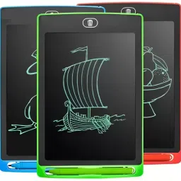Reusable LCD Writing Board, 8.5 Inch Digital Slate with Stylus for Drawing-image-3