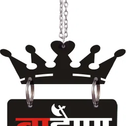 3D Acrylic Car Hanging Brahman with Crown Both Side Car Hanging Ornament-11