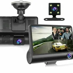 IC PLUS Three Way Full HD with 4 Inch Display, G-Sensor Motion Detection,170 Degree 3.3 Sports & Action Camera-90