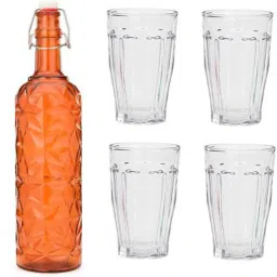 Combo Of Bottle And Glass Set -A764 Jug Bottle Glass Set-image-50