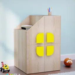 boingg! - a happy start Geometric Kids Storage Cabinet in Yellow Colour-picture-6