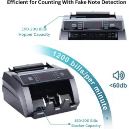 BANKOMAT Premium Quality Bill/Note/Currency with Fake Note Detection, Batch Mode & Fast Note Counting Machine image 4