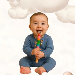 colorful toy music tone grip happy cheerful Rattle-image-20