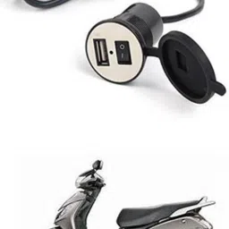 Bike USB Charger Socket Power Outlet 5V 2 A for Activa 125 12 A Bike Mobile Charger-10