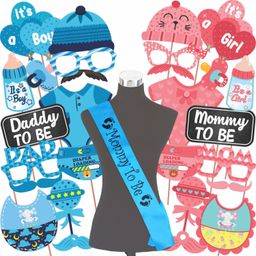 wobbox Baby Shower Props, Baby Shower Sash, Baby Shower Decoration Items (FP420) Photo Booth Board-picture-2