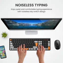 Portronics Key7 Combo Mouse Combo Set with 2.4Ghz, 1200 DPI Wireless Standard Laptop Keyboard Compatible with Desktop, Laptop, Mac Key7 Combo image 4