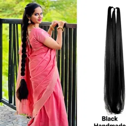 FANCY WOMEN BLACK CHOTI 70,GM EXTENSION ||PACK OF 1 HAIR EXTENSION Hair Extension-image-98