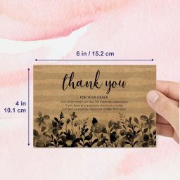 mudrit Thank You For Your Order Cards, Large Size 4" x 6", Insert Card With Every Order Greeting Card image 4