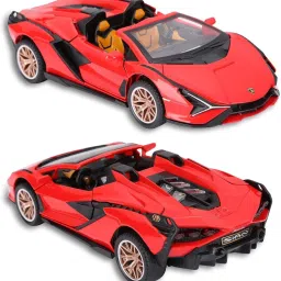 1:32 LAMBORGHINI Toy Car Metal Pull Back Diecast Car with & Sound Light for Kids-29