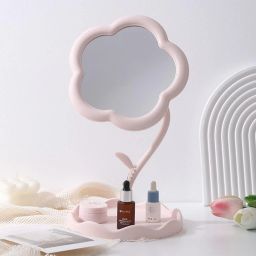 Dressing Table Hanging Jewelry Princess Mirror | Desktop Makeup Mirror-image-2