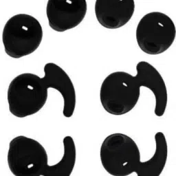 BUMTECH 8 Pcs earbuds cover mix combo only for demand Silicone replacement In The Ear Headphone Cushion (Pack of 8, Black) In The Ear Headphone Cushion-89