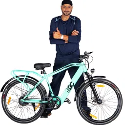 Lightweight Electric Cycle with LED Display, Dual Disc Brakes, 30+Km Range, Tire 26 inches Single Speed Lithium-ion (Li-ion) Electric Cycle-44